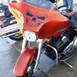 Motorcycle Street Glide With Harley Davidson Vinyl Graphic in Rock County, WI