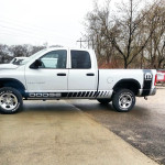 truck vinyl graphics application in Madison wi